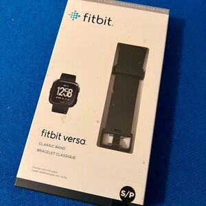NWT Fitbit Black Smartwatch Band for Fitbit Versa